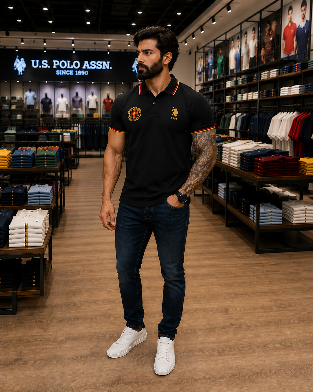 U. S. P. A. Polo Tshirt For Men