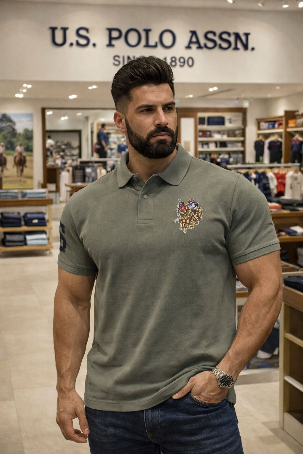 U. S. P. A. Polo Tshirt For Men