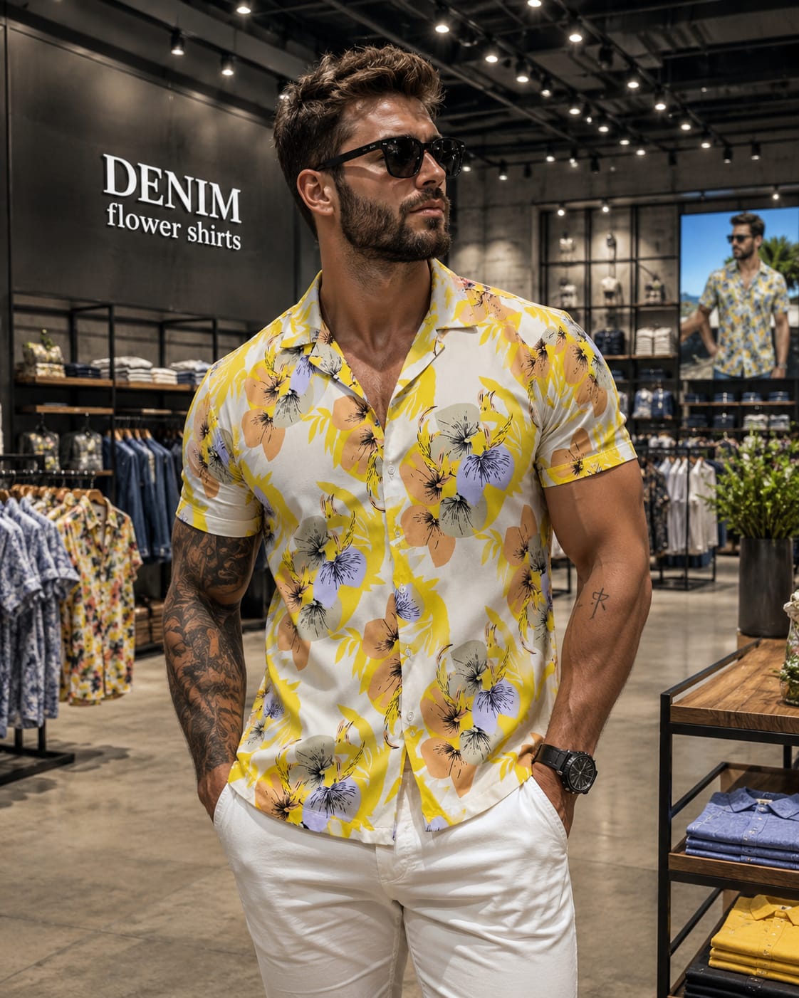 DENIM & FLOWER Shirt For Men