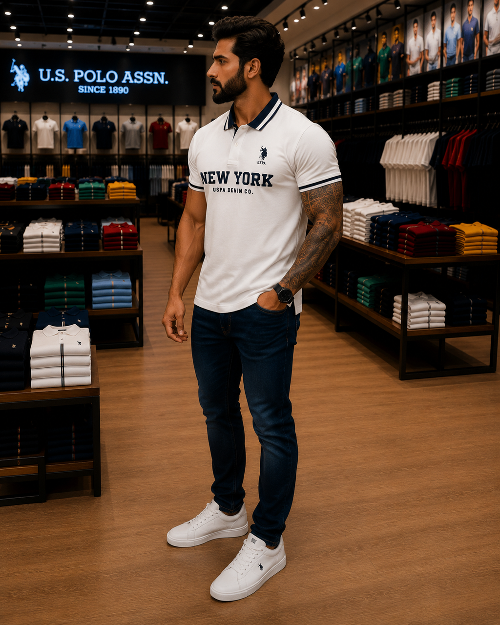 U. S. P. A. Polo Tshirt For Men