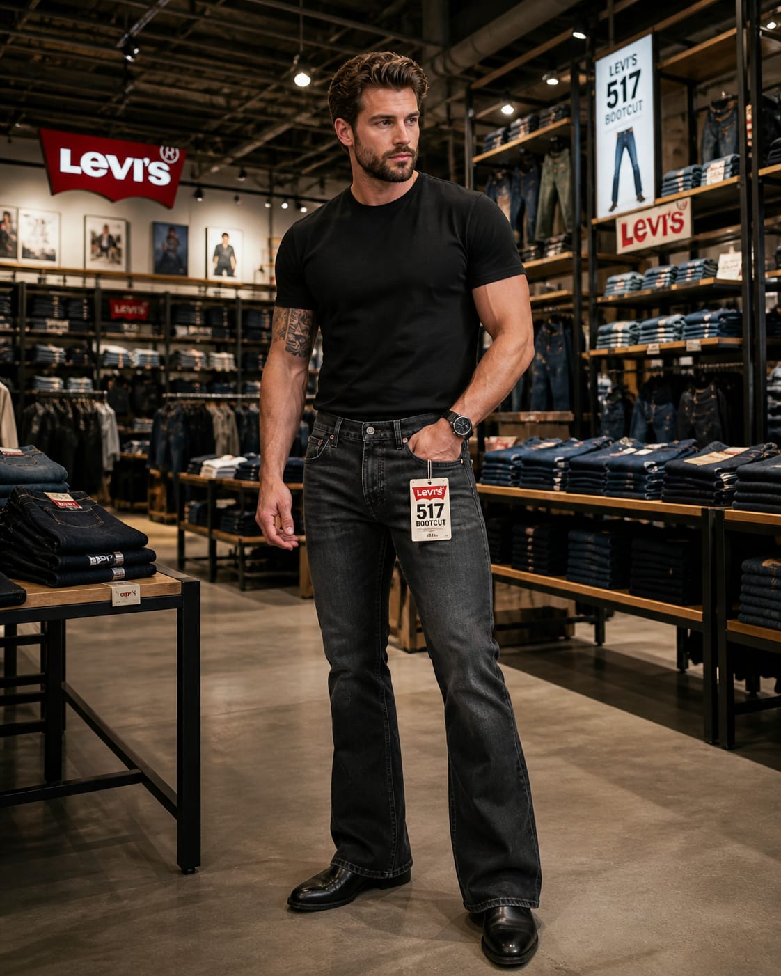 LEVI'S 517 Bootcut Jeans For Men