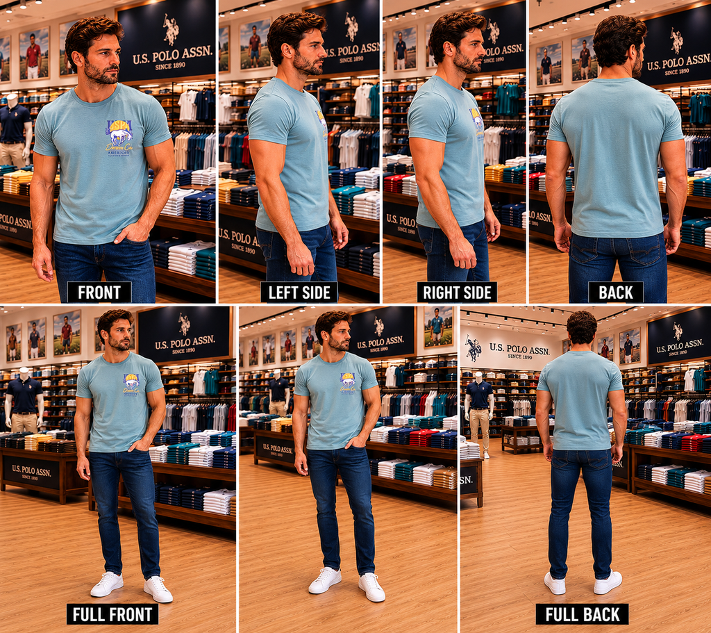 U. S. P. A. Round Tshirt For Men