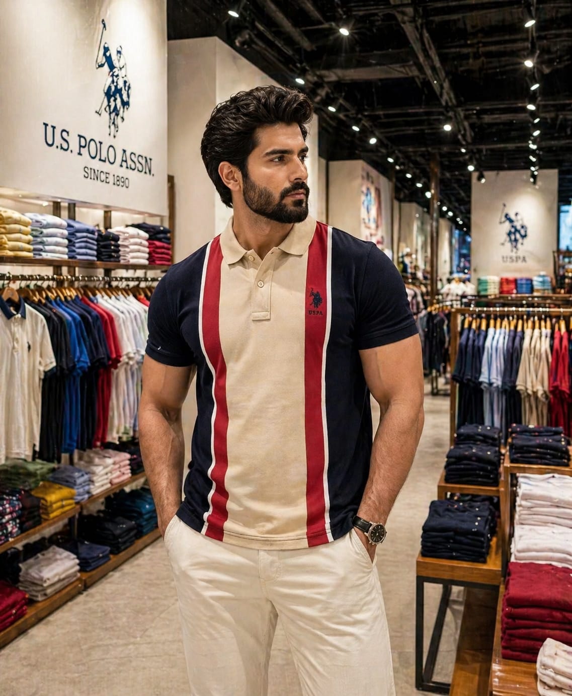 U. S. P. A. Polo Tshirt For Men