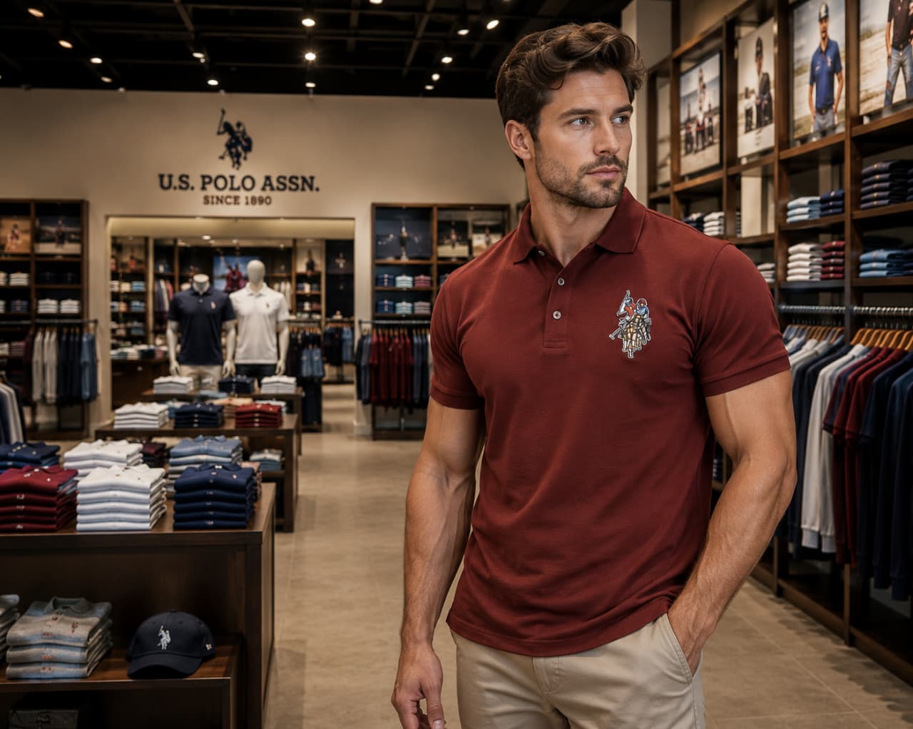 U. S. P. A. Polo Tshirt For Men