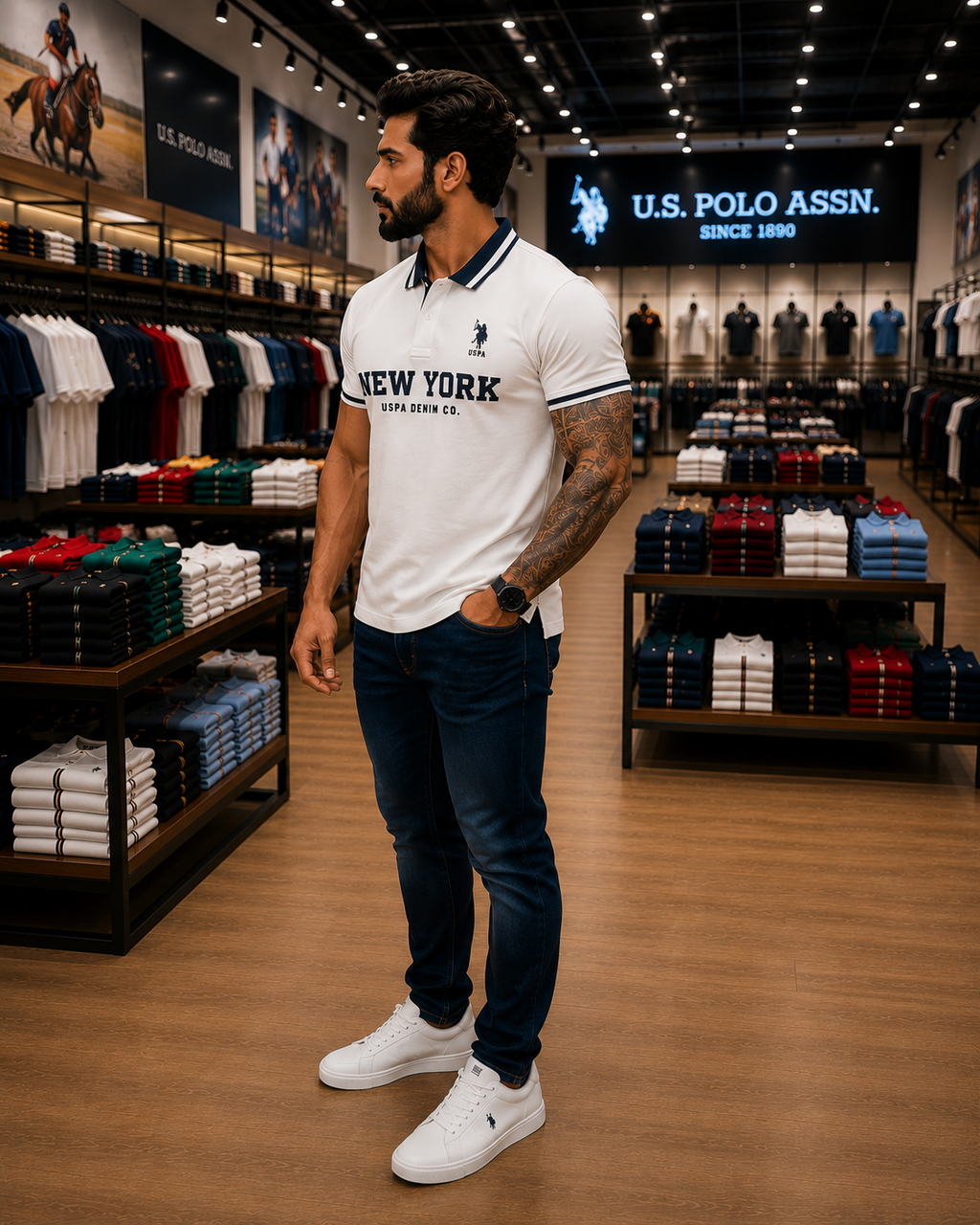 U. S. P. A. Polo Tshirt For Men