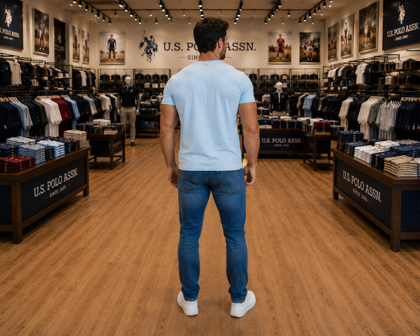 U. S. P. A. Round Tshirt For Men