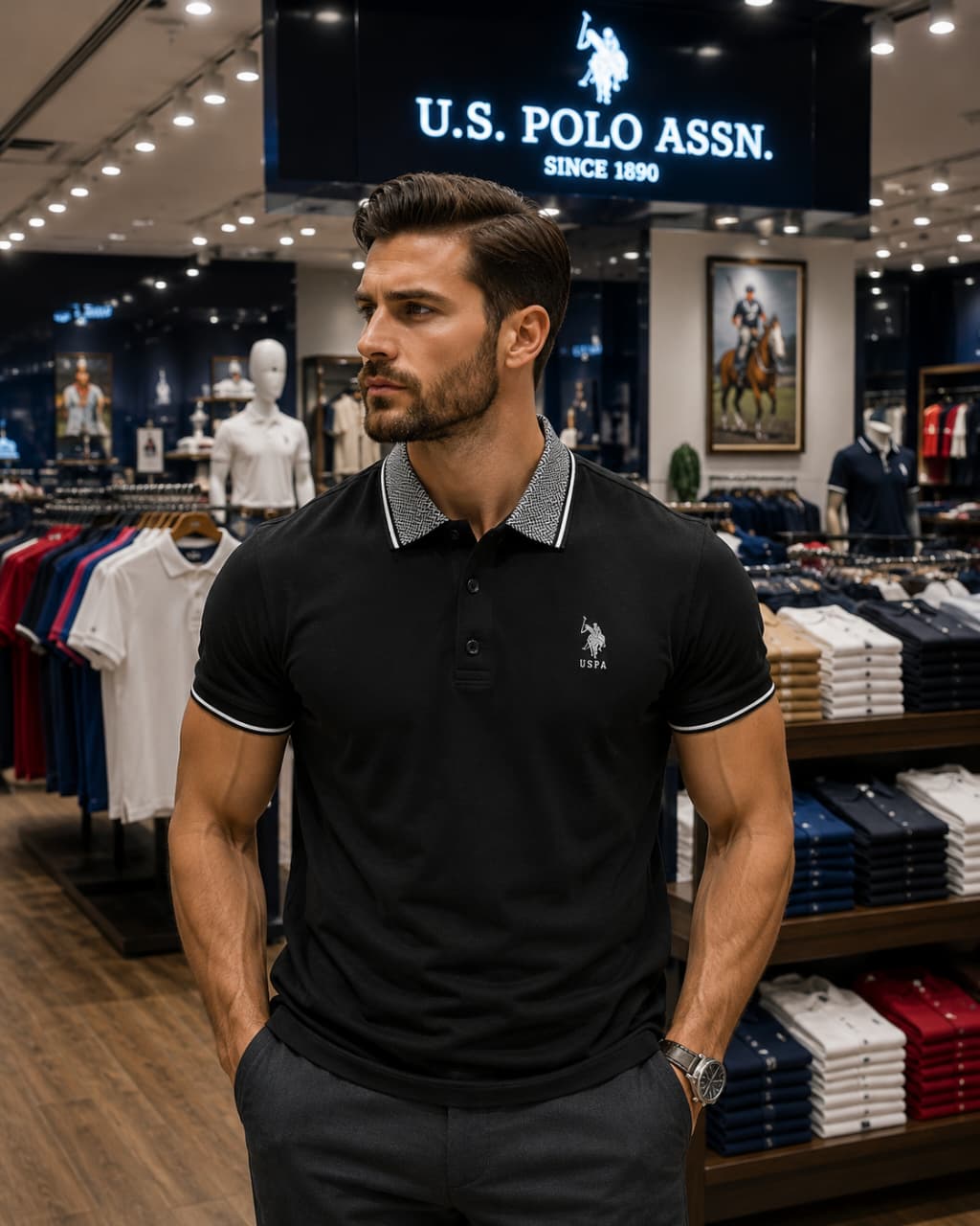 U. S. P. A. Polo Tshirt For Men