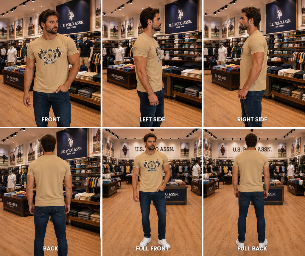 U. S. P. A. Round Tshirt For Men