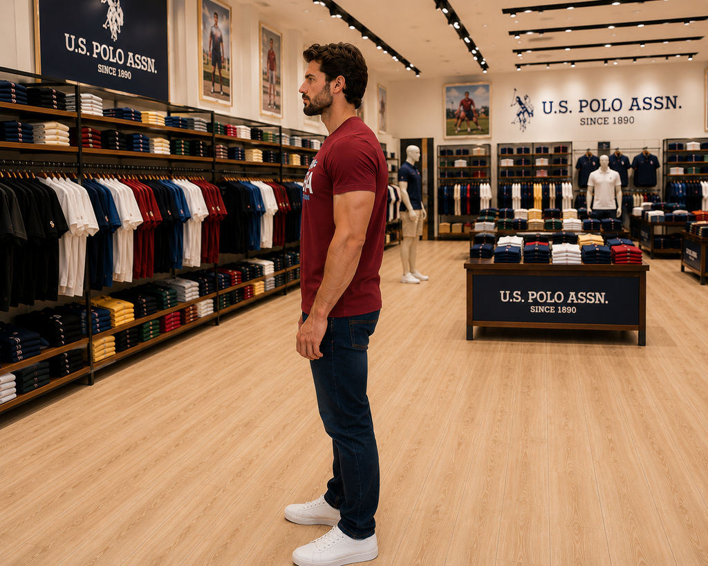 U. S. P. A. Round Tshirt For Men