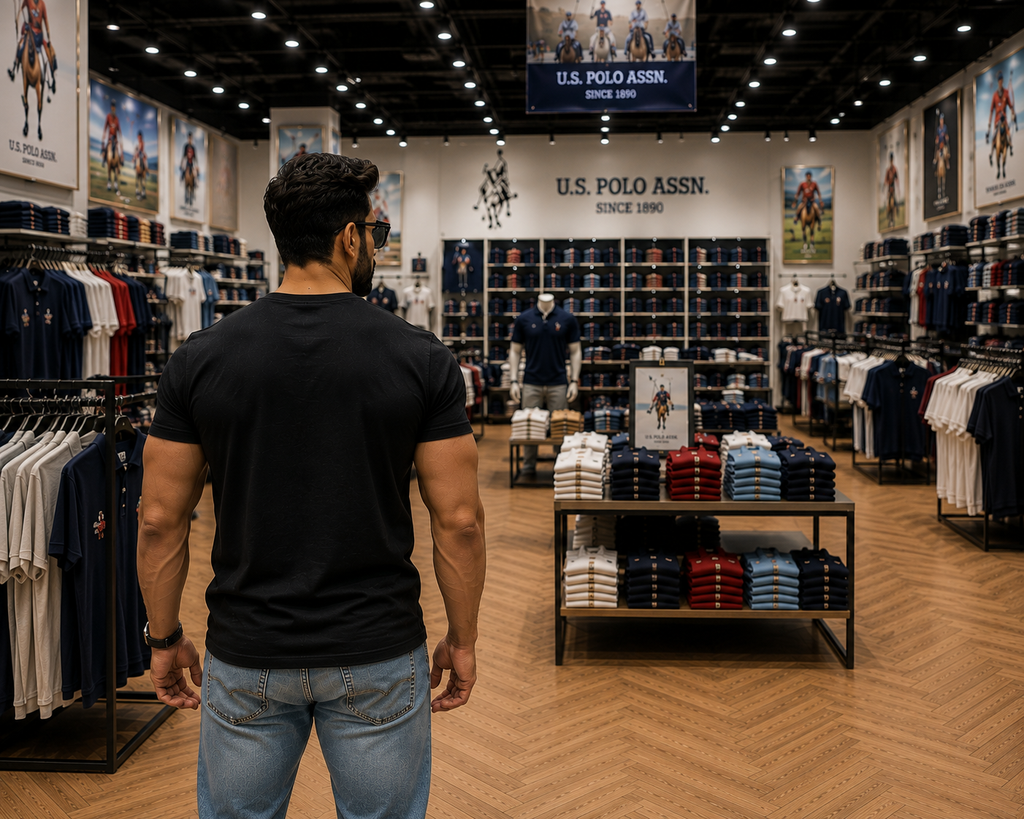 U. S. P. A. Round Tshirt For Men