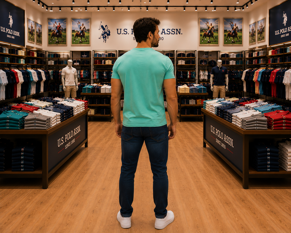 U. S. P. A. Round Tshirt For Men