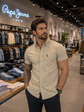 U. S. P. A.  Half Sleeves Linen Shirt For Men