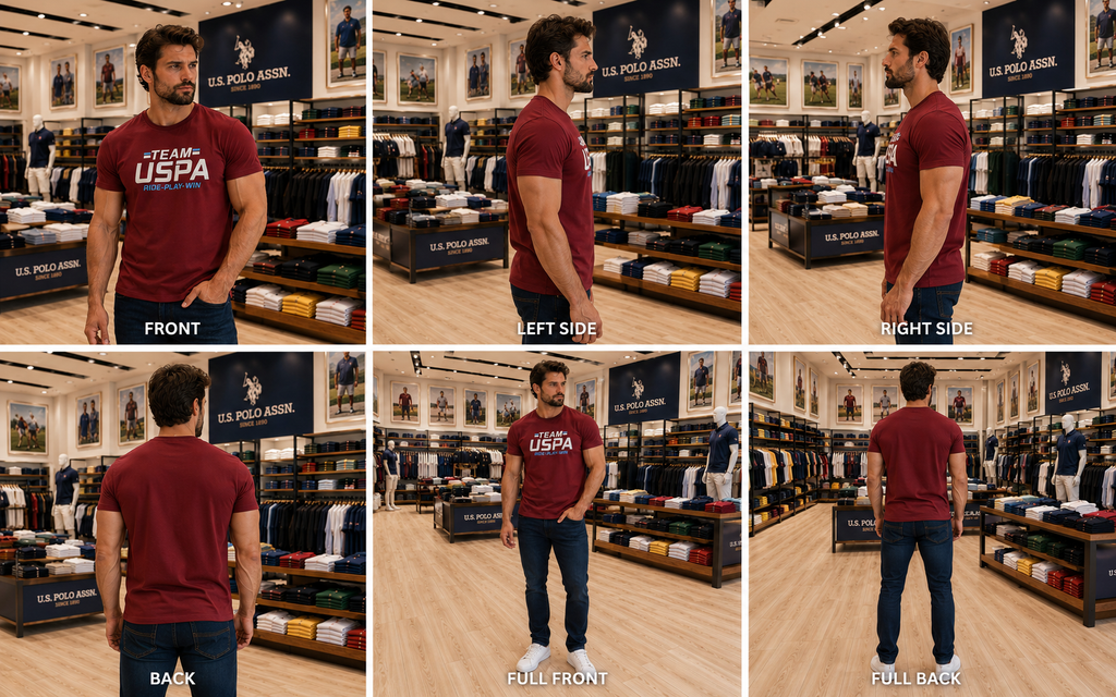 U. S. P. A. Round Tshirt For Men