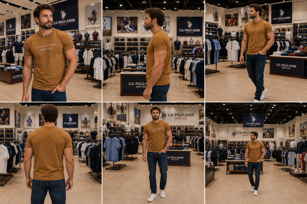 U. S. P. A. Round Tshirt For Men