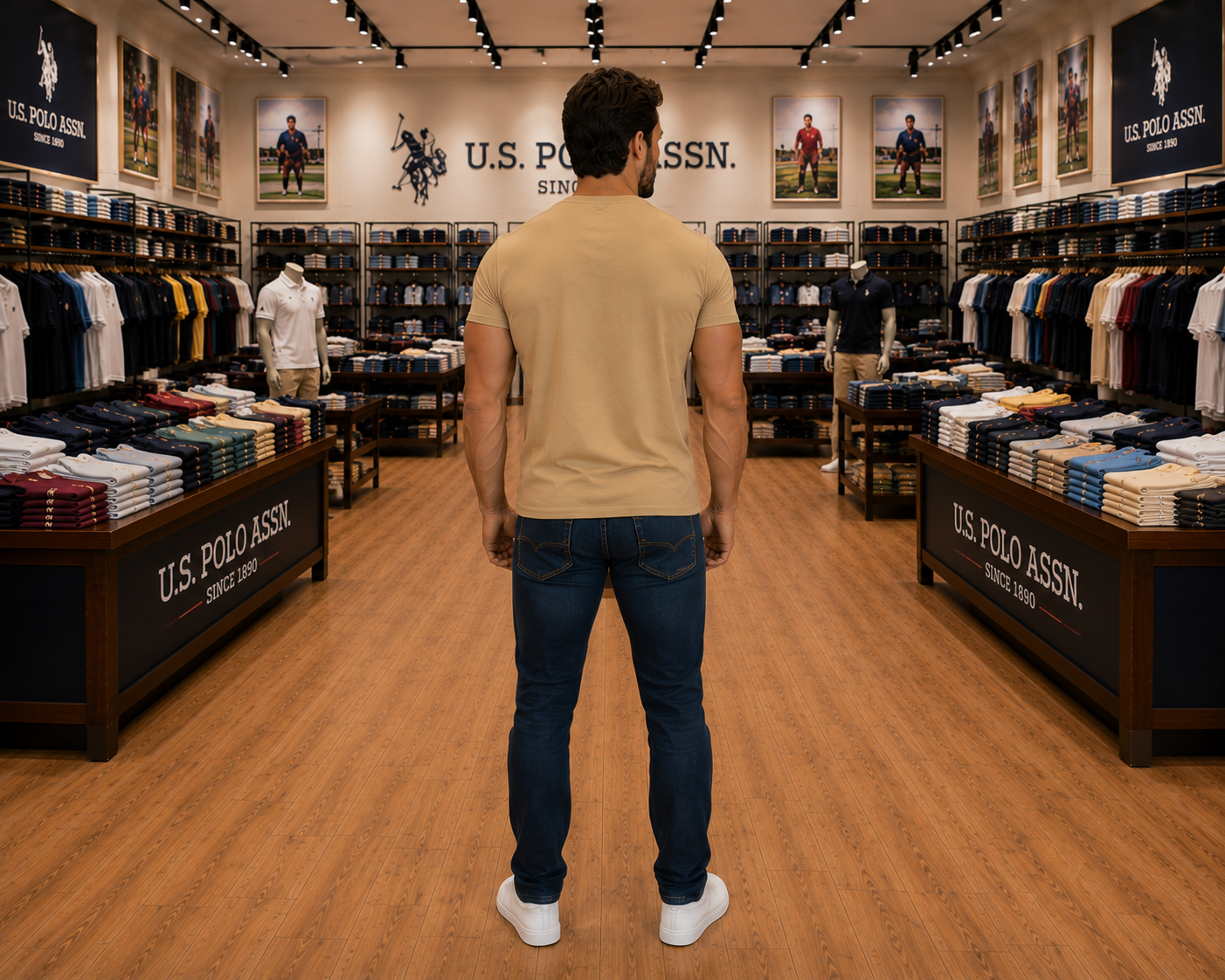 U. S. P. A. Round Tshirt For Men