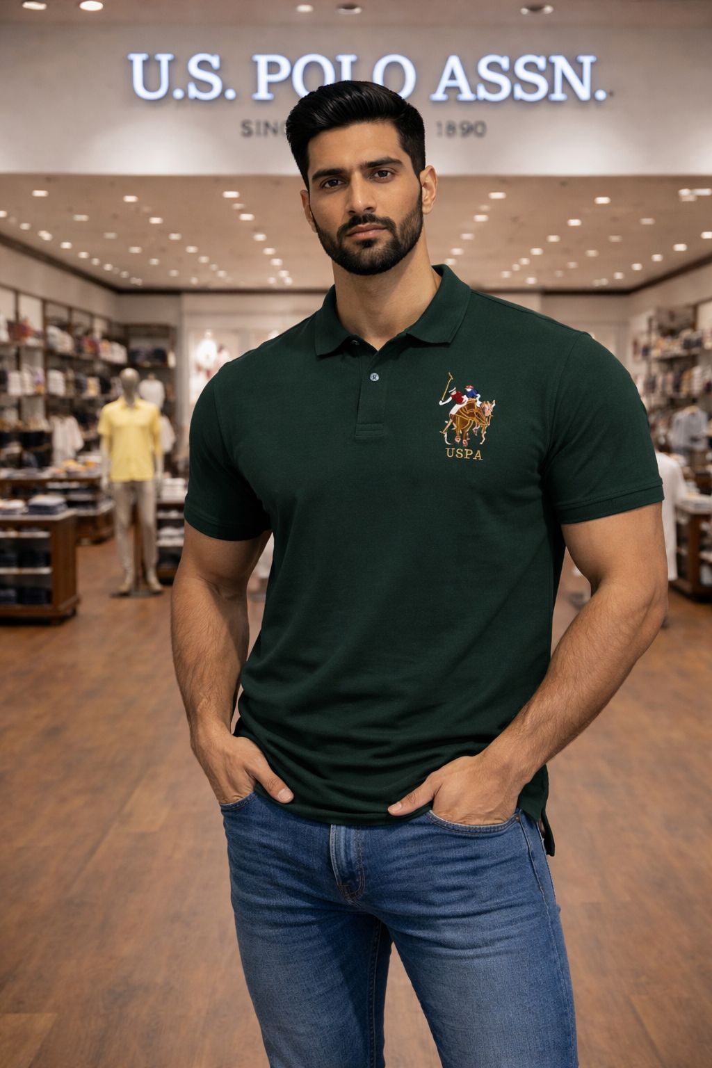 U. S. P. A. Polo Tshirt For Men