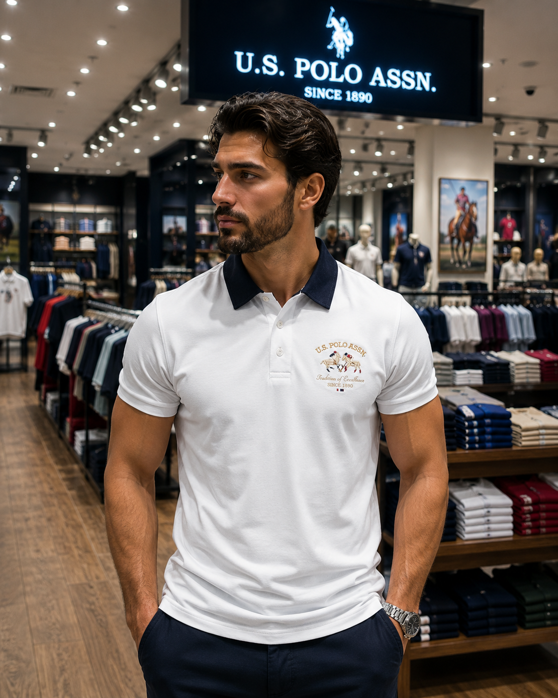 U. S. P. A. Polo Tshirt For Men