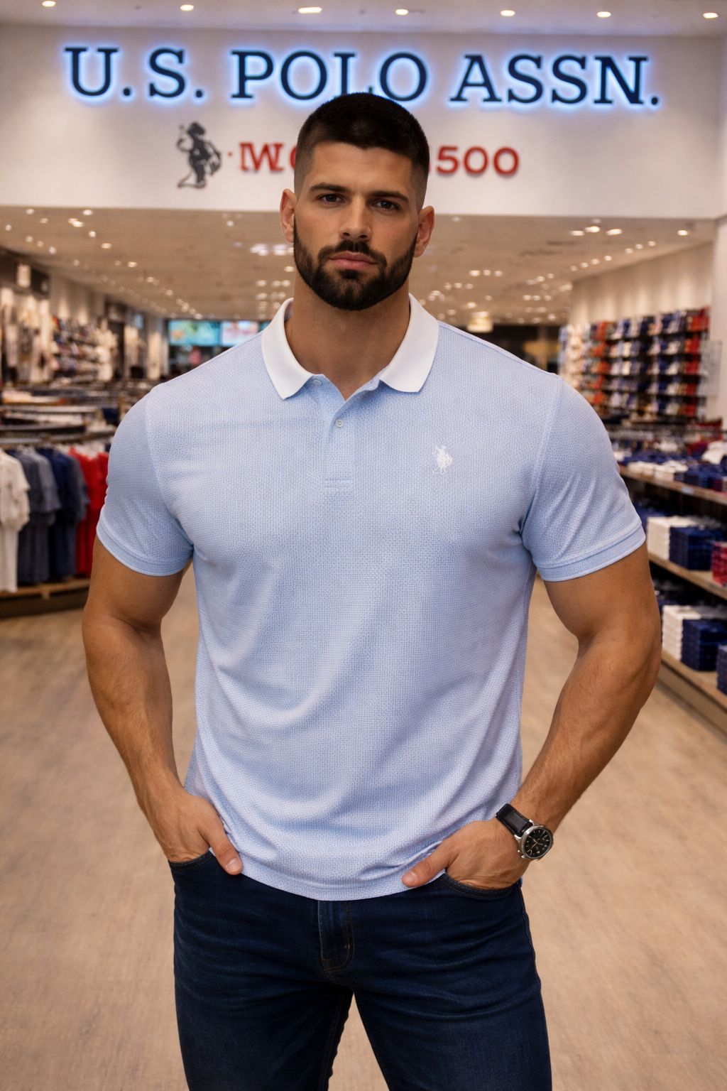 U. S. P. A. Polo Tshirt For Men