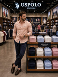 U. S. P. A. Satin Shirt For Men