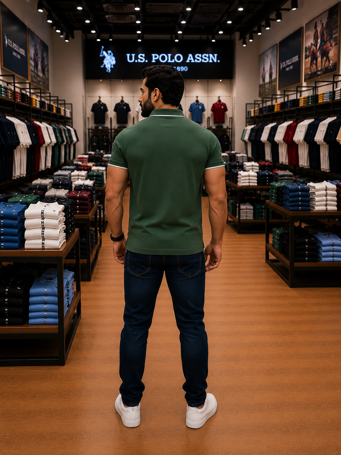 U. S. P. A. Polo Tshirt For Men