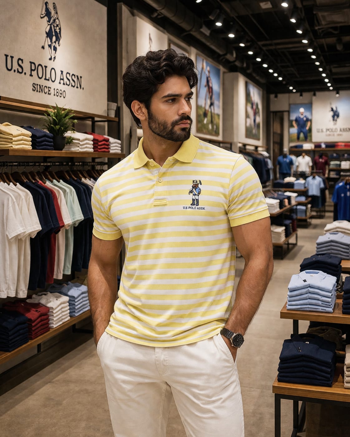 U. S. P. A. Polo Tshirt For Men