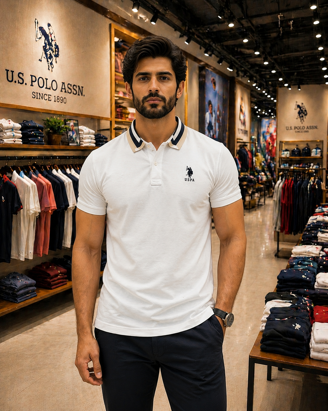 U. S. P. A. POLO Tshirt  For Men