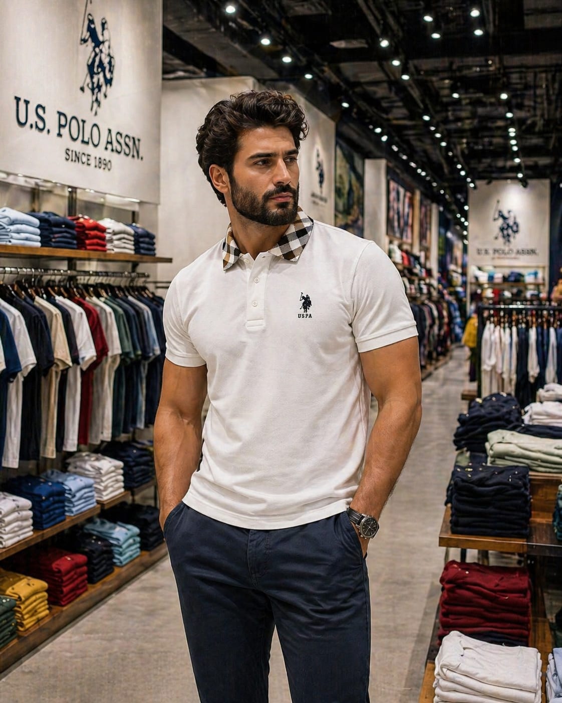U. S. P. A. Polo Tshirt For Men