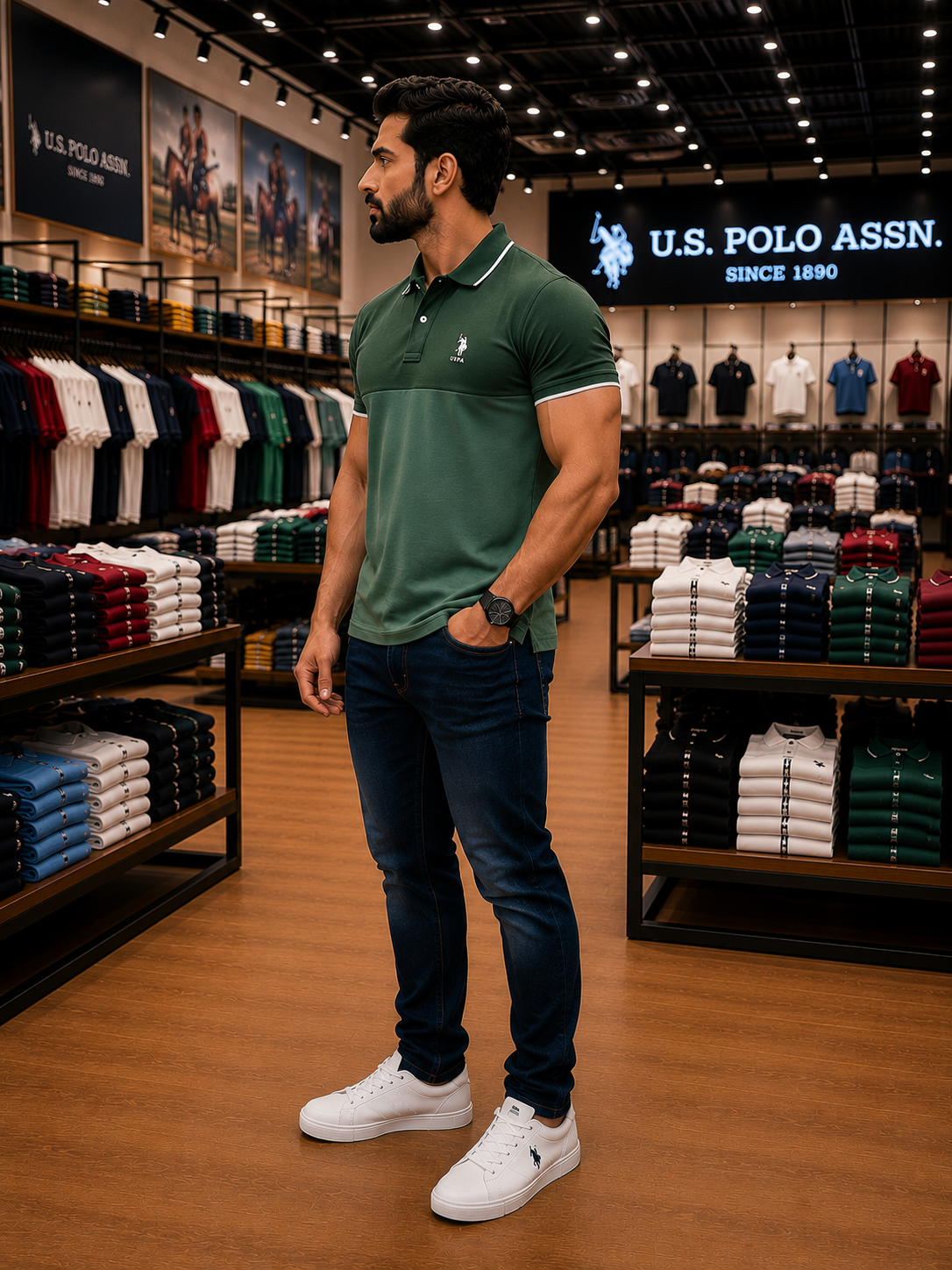 U. S. P. A. Polo Tshirt For Men