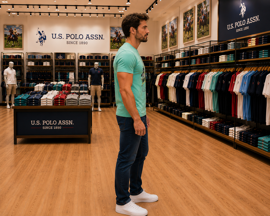 U. S. P. A. Round Tshirt For Men