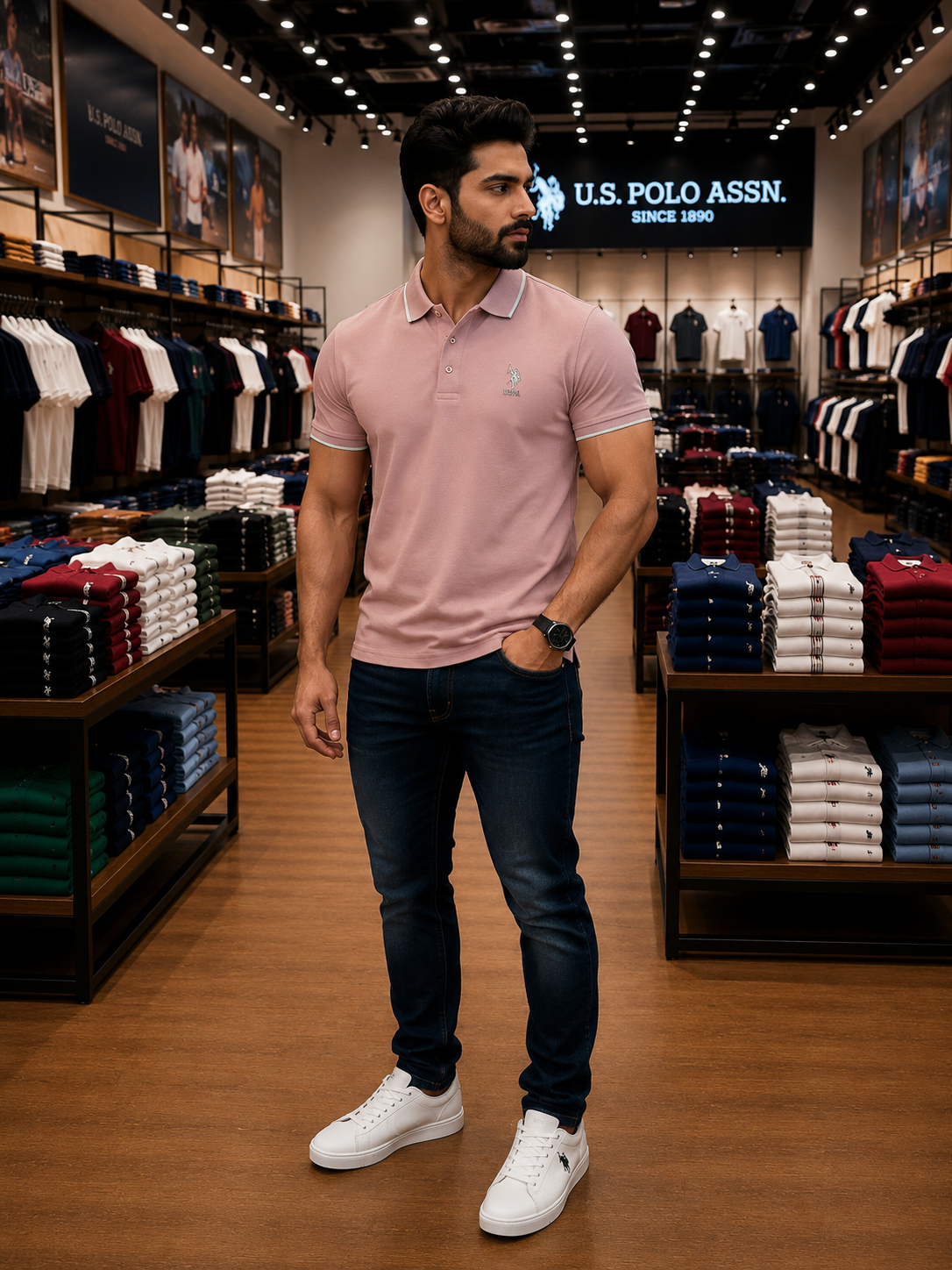 U. S. P. A. Polo Tshirt For Men