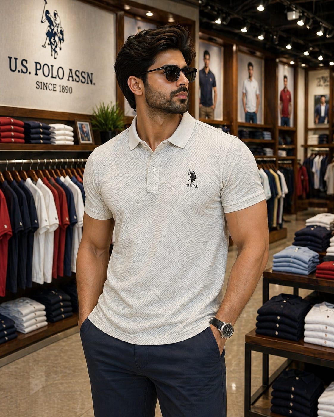 U. S. P. A. Polo Tshirt For Men