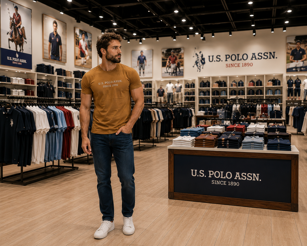 U. S. P. A. Round Tshirt For Men