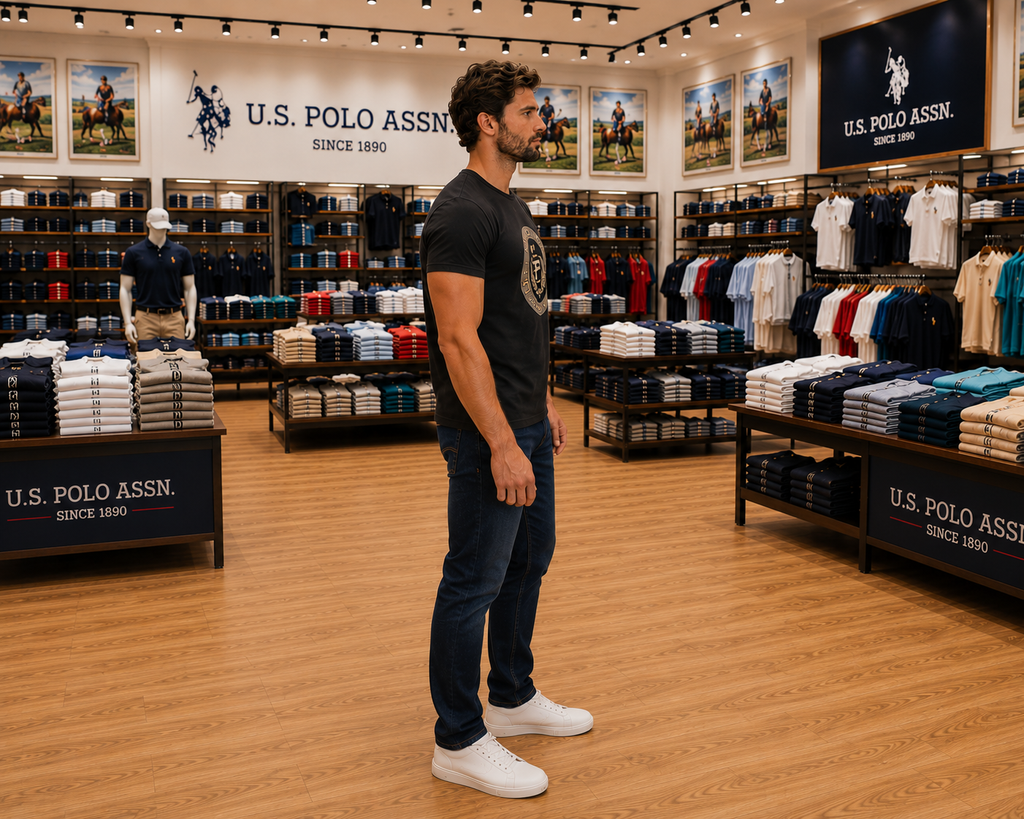 U. S. P. A. Round Tshirt For Men
