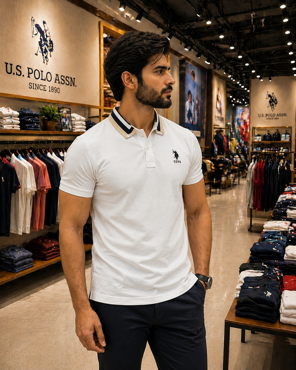 U. S. P. A. POLO Tshirt  For Men