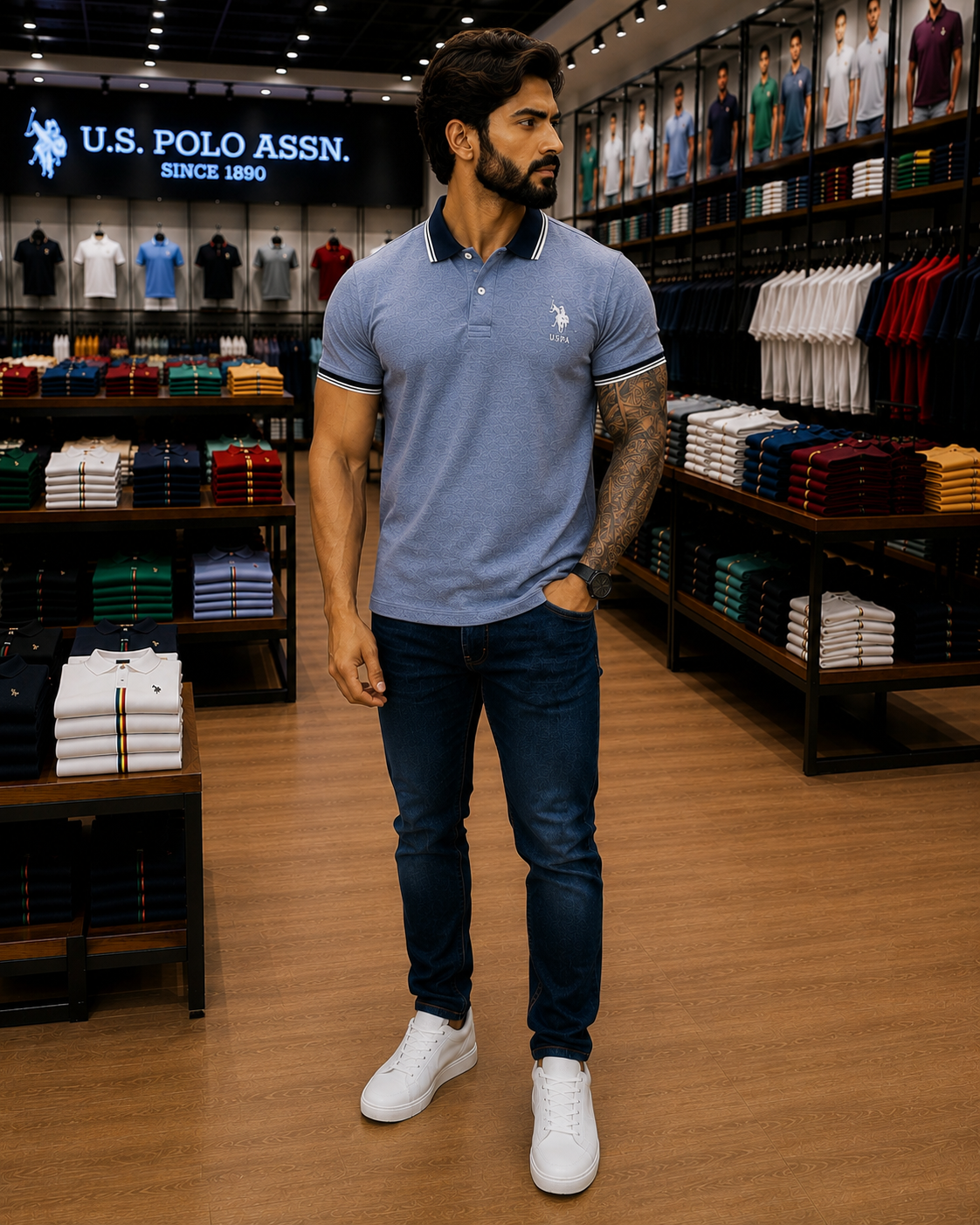 U. S. P. A. Polo Tshirt For Men