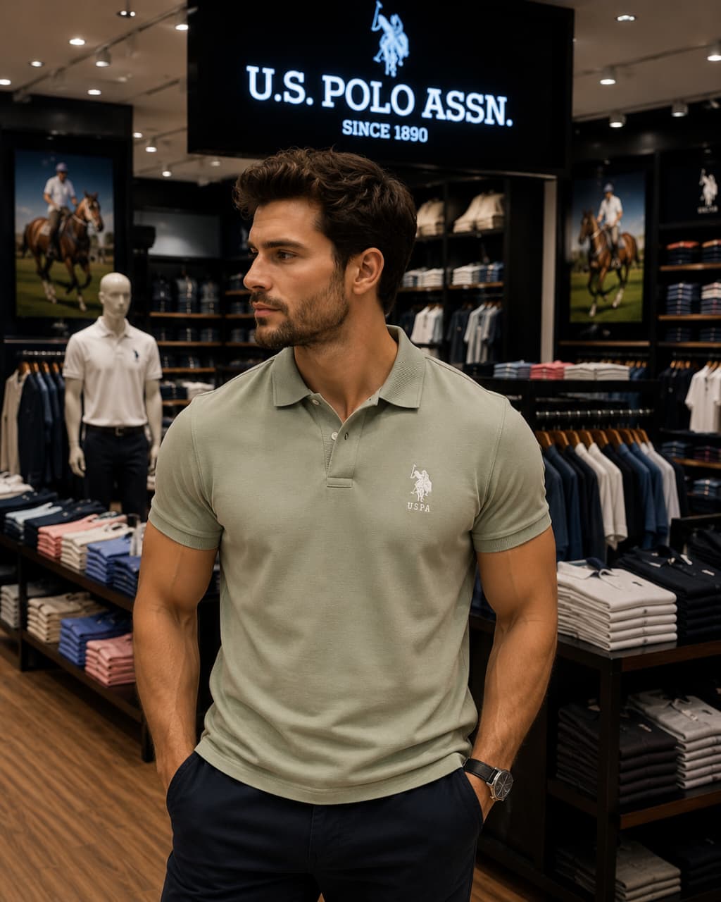 U. S. P. A. Polo Tshirt For Men