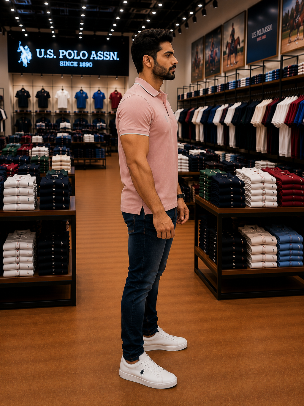 U. S. P. A. Polo Tshirt For Men