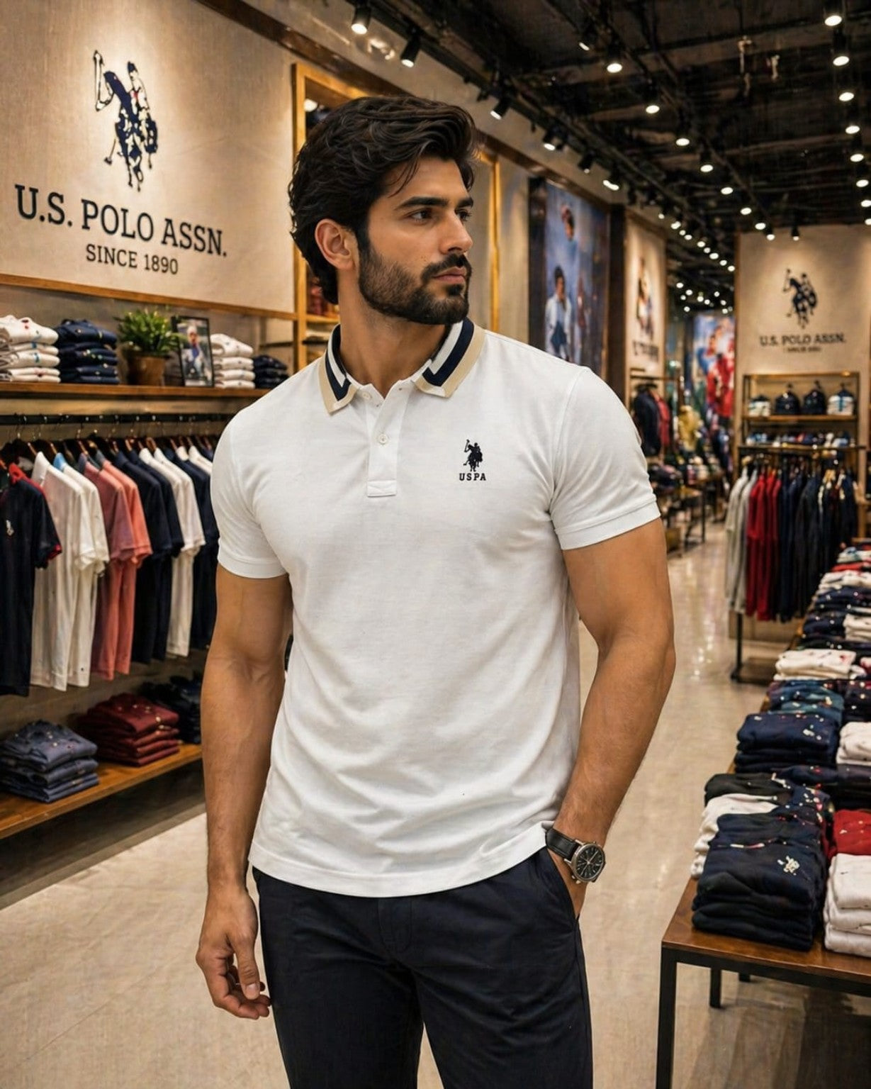 U. S. P. A. POLO Tshirt  For Men