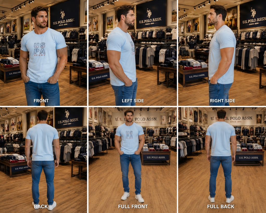 U. S. P. A. Round Tshirt For Men