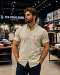 U. S. P. A.  Half Sleeve Shirt For Men
