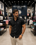U. S. P. A.  Half Sleeves Shirt For Men