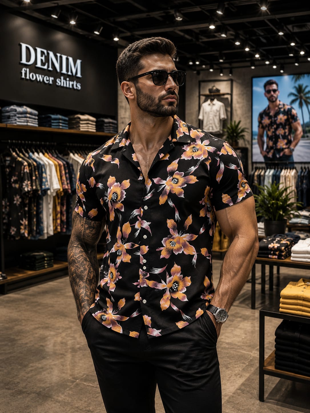 DENIM & FLOWER Shirt For Men