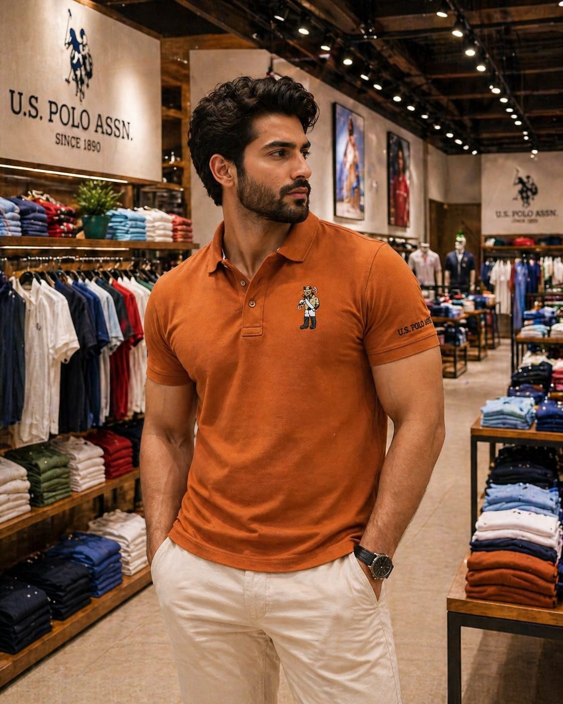 U. S. P. A. Polo Tshirt For Men