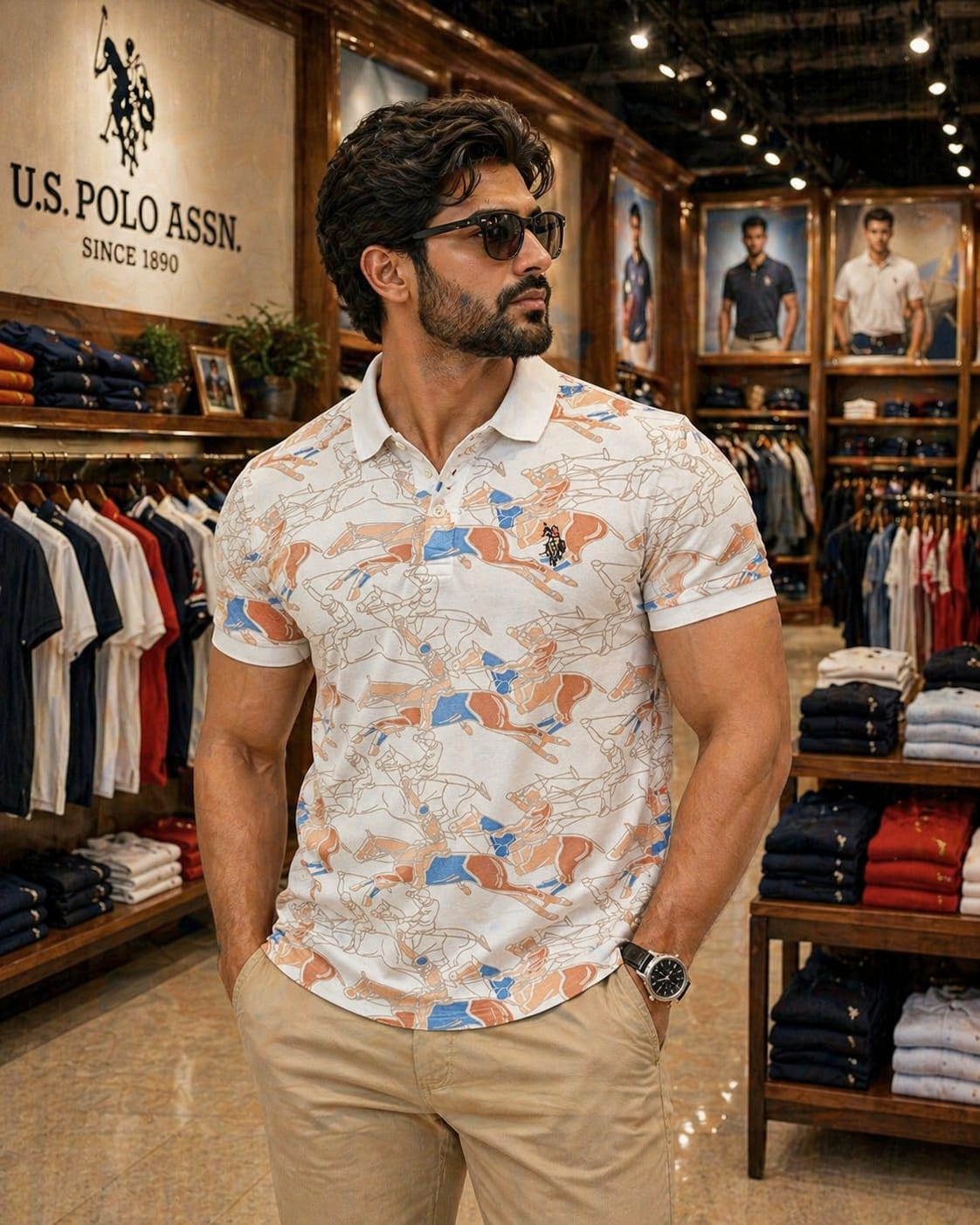 U. S. P. A. Polo Tshirt For Men