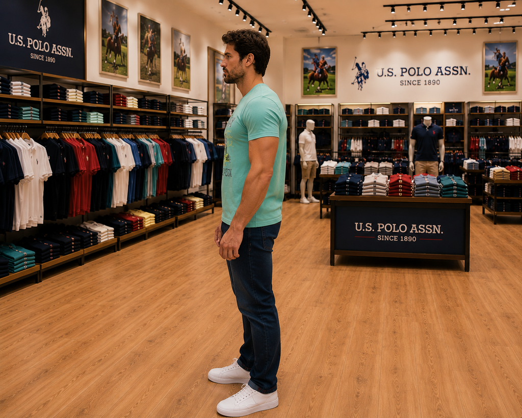 U. S. P. A. Round Tshirt For Men