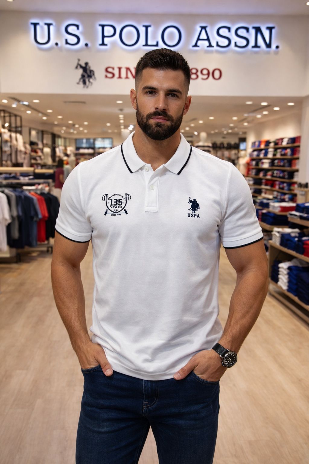U. S. P. A. Polo Tshirt For Men