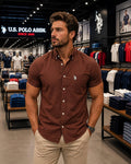 U. S. P. A.  Half Sleeve Shirt For Men