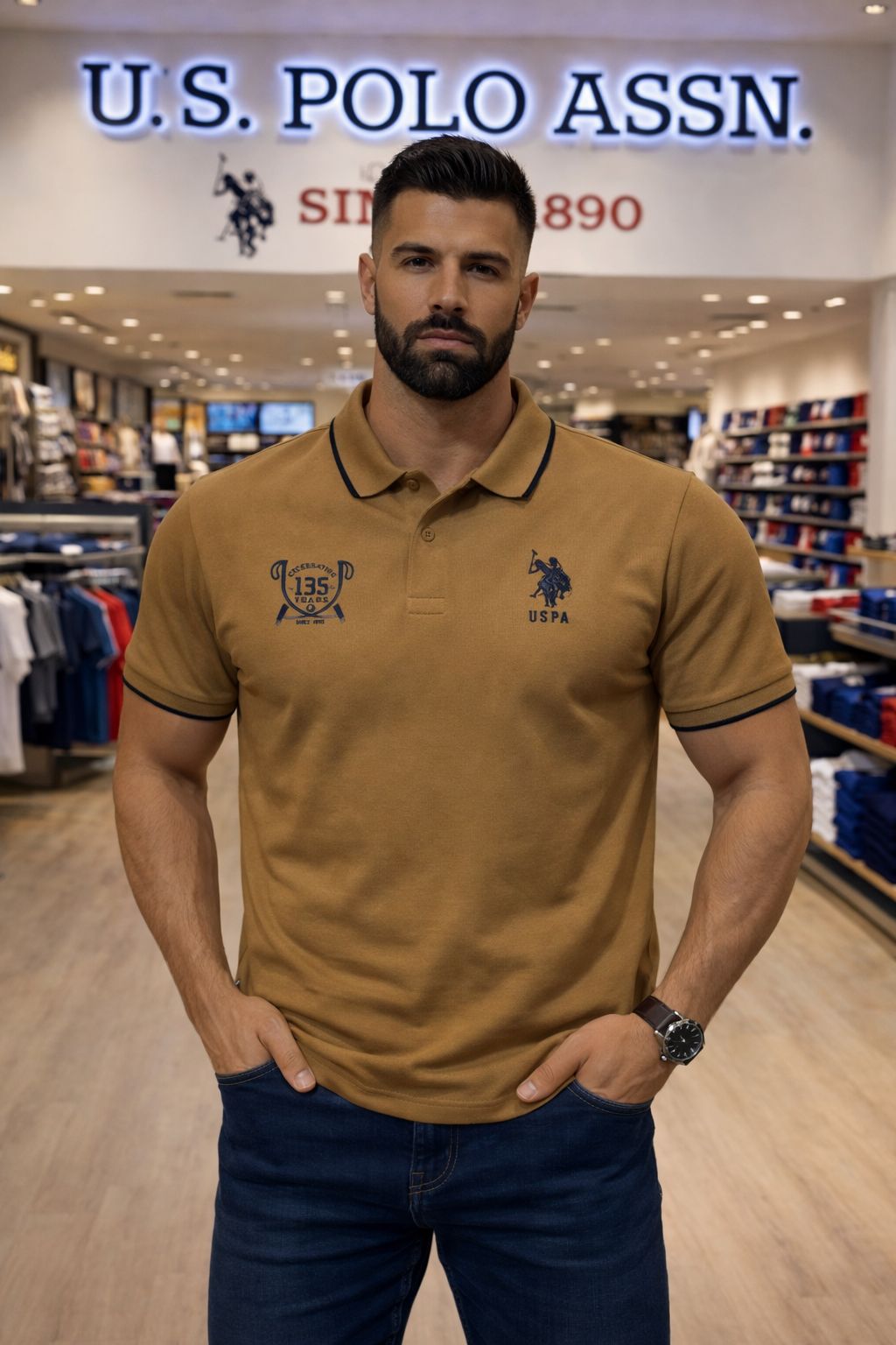 U. S. P. A. Polo Tshirt For Men
