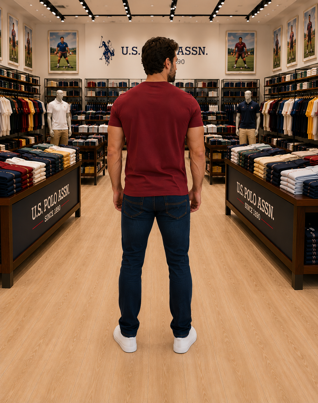 U. S. P. A. Round Tshirt For Men