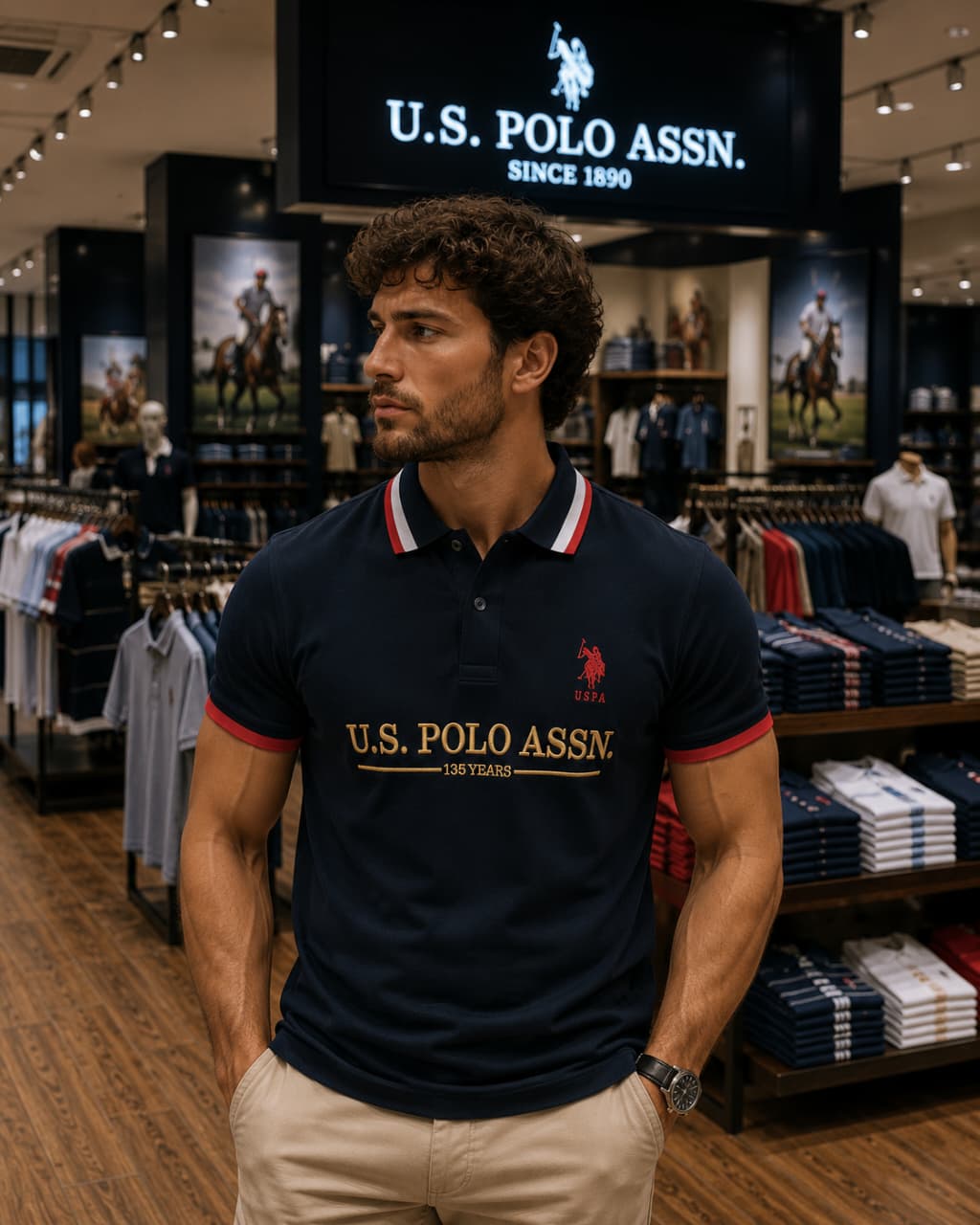 U. S. P. A. Polo Tshirt For Men
